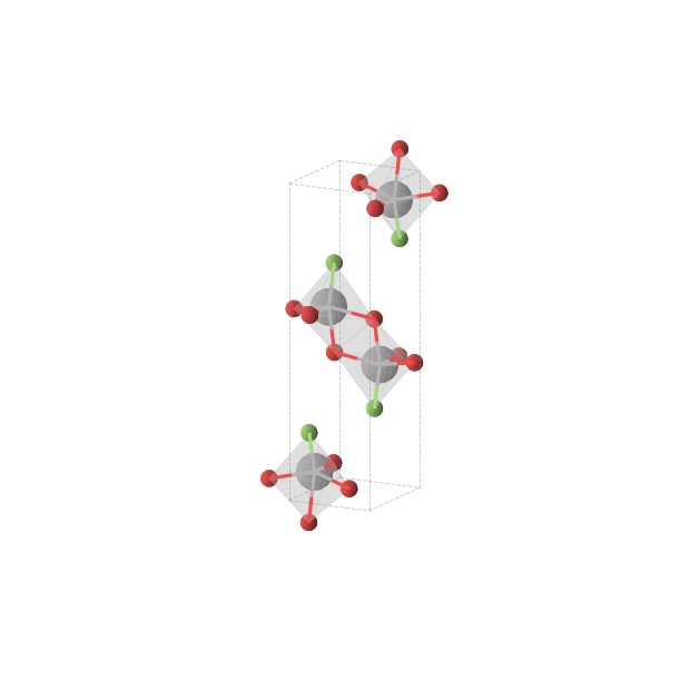 Crystal structure of VO2F (orthorhombic, Pnma (No. 62))