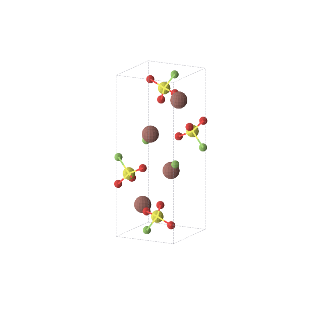 Crystal structure of F4O12S4Tl4 (orthorhombic, Pnma (No. 62))
