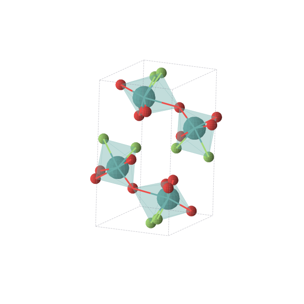 Crystal structure of F1O3Tc1 (monoclinic, P21/c (No. 14))