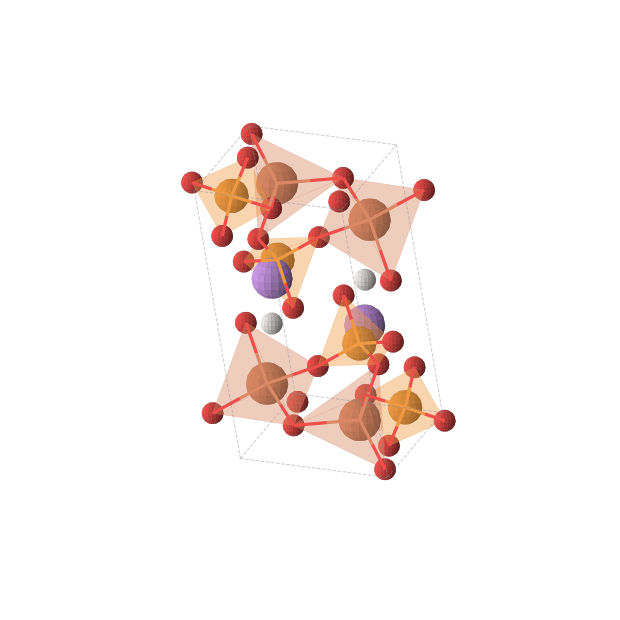 Crystal structure of LiFe2P2HO8 (triclinic, P-1 (No. 2))