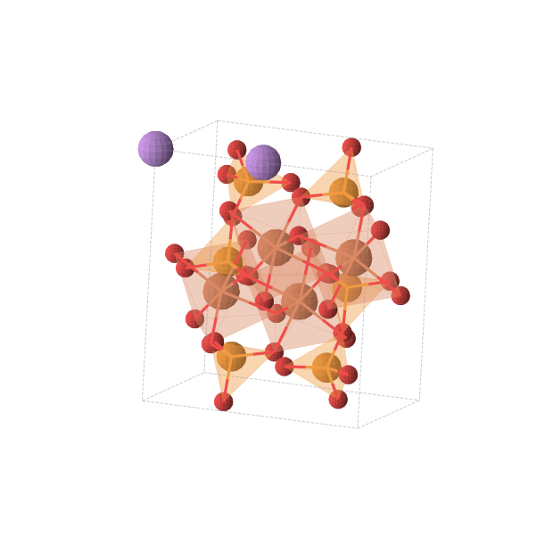 Crystal structure of LiFe2P3O10 (monoclinic, P21/m (No. 11))