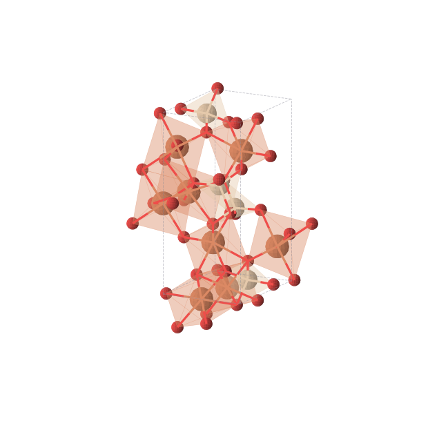 Crystal structure of Fe2SiO4 (orthorhombic, Pnma (No. 62))