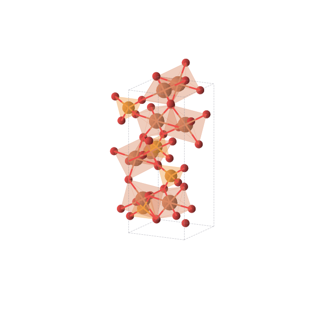Crystal structure of Fe2PO5 (tetragonal, I41md (No. 109))