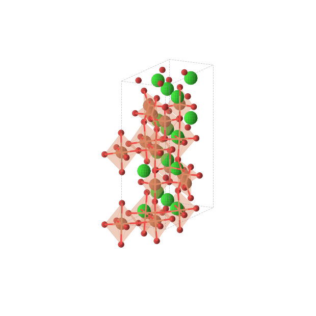 Crystal structure of Sr2Fe2O5 (orthorhombic, Pbcm (No. 57))