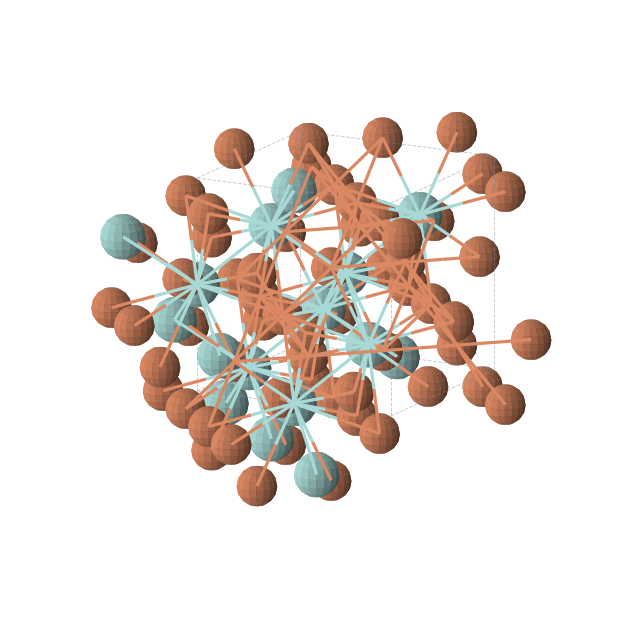 Crystal structure of Fe4Zr2 (cubic, Fd-3m (No. 227))