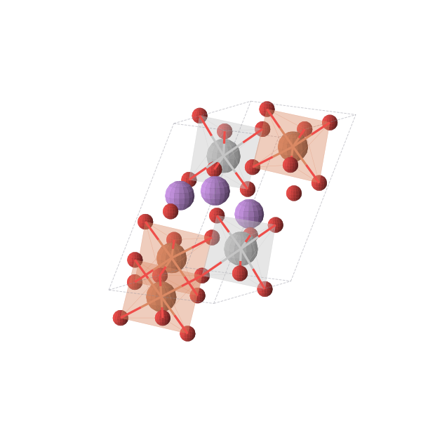 Crystal structure of Li3Ti2Fe3O10 (triclinic, P-1 (No. 2))