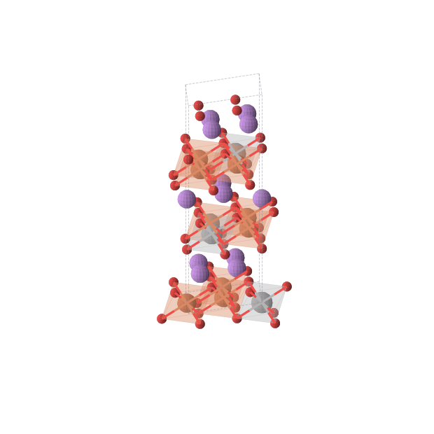 Crystal structure of Fe3Li4O8V (trigonal, R-3m (No. 166))