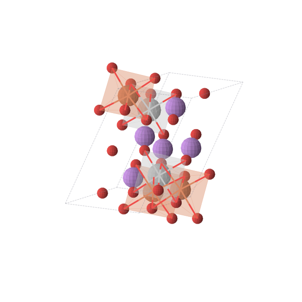 Crystal structure of Li5Ti2Fe3O10 (triclinic, P1 (No. 1))