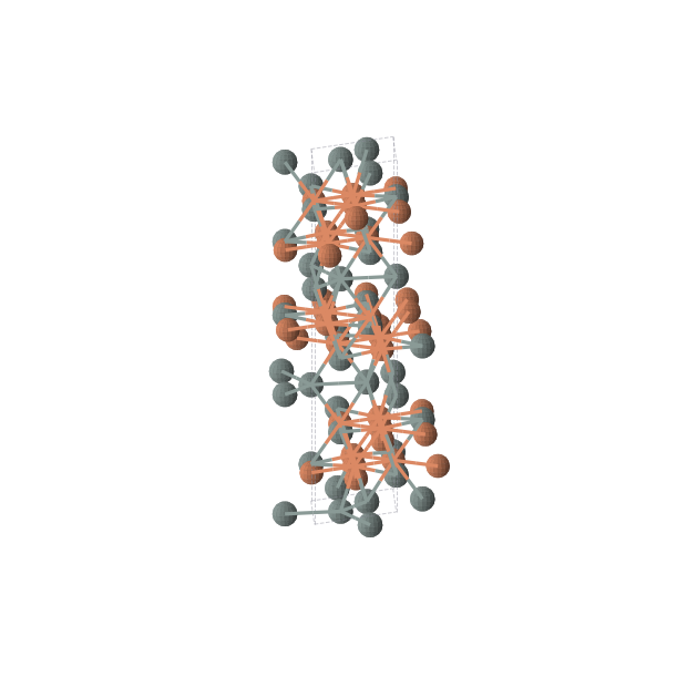 Crystal structure of Fe3Sn2 (trigonal, R-3m (No. 166))