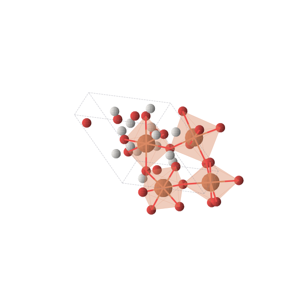 Crystal structure of Fe4H14O13 (triclinic, P1 (No. 1))