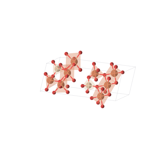 Crystal structure of Fe4SiO9 (monoclinic, P21 (No. 4))