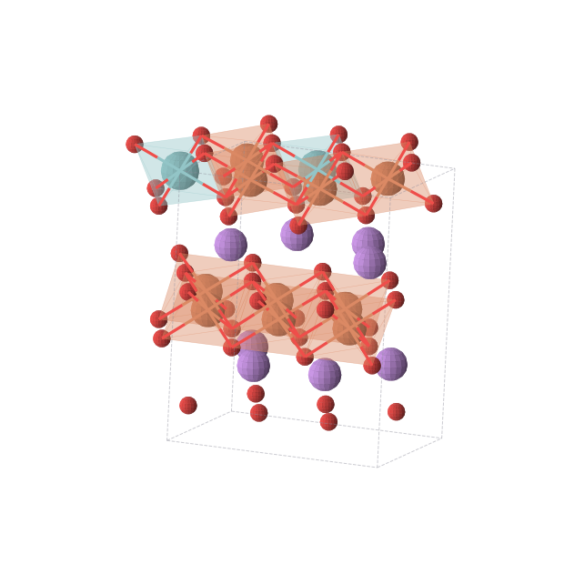 Crystal structure of Li4NbFe5O12 (monoclinic, C2/m (No. 12))