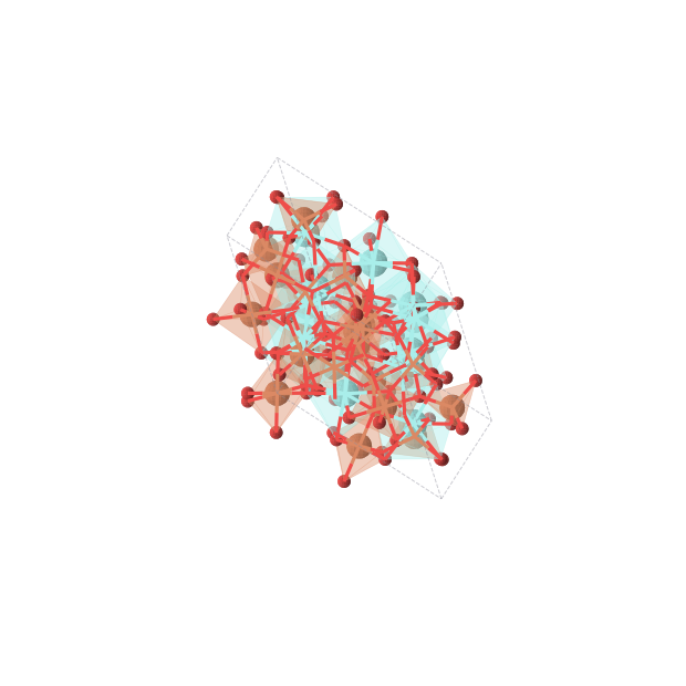 Crystal structure of Fe20O48Y12 (cubic, Ia-3d (No. 230))