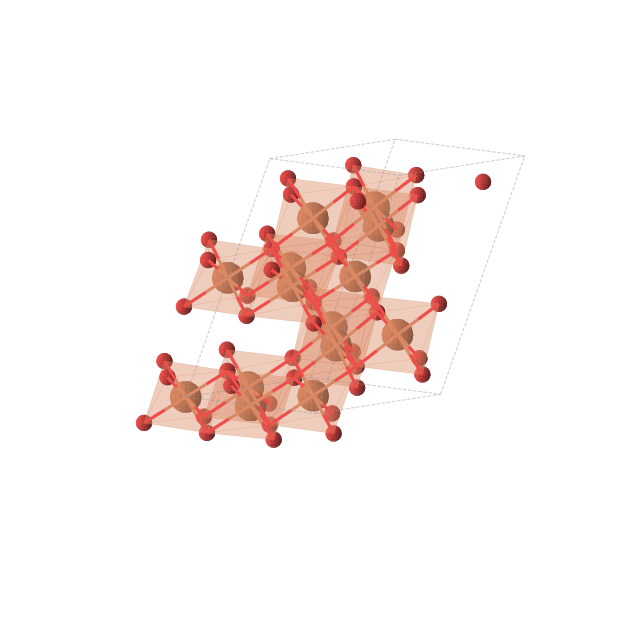 Crystal structure of Fe7O8 (triclinic, P-1 (No. 2))