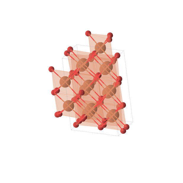 Crystal structure of Fe8O9 (triclinic, P1 (No. 1))