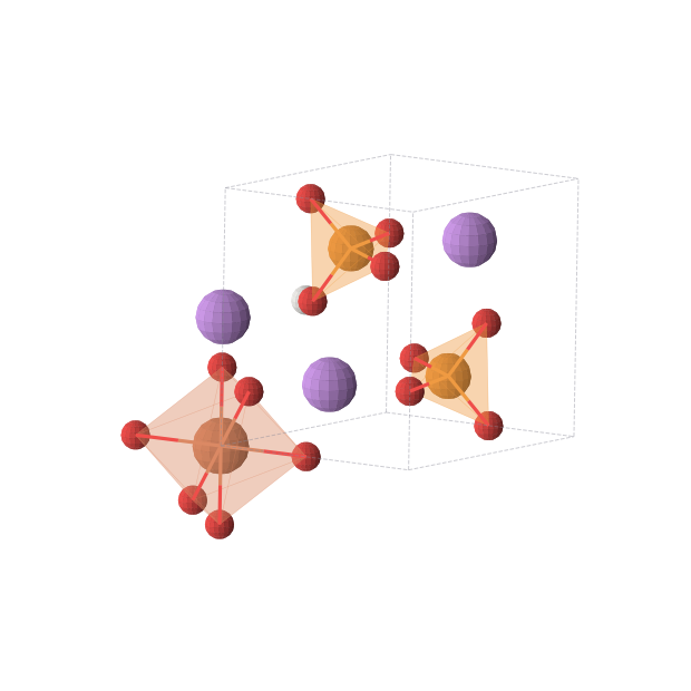 Crystal structure of Li3FeP2HO8 (triclinic, P-1 (No. 2))
