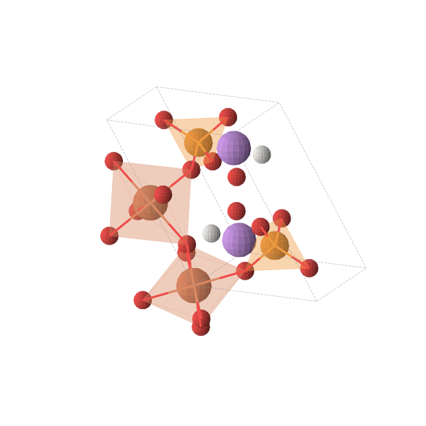 Crystal structure of LiFePHO5 (triclinic, P-1 (No. 2))