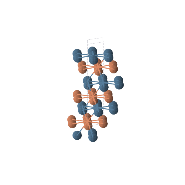 Crystal structure of FeIr (trigonal, R-3m (No. 166))