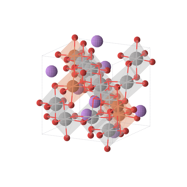 Crystal structure of Li2V3FeO8 (tetragonal, P43 (No. 78))