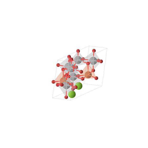 Crystal structure of MgV3FeO8 (monoclinic, Cm (No. 8))