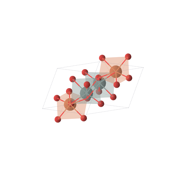 Crystal structure of Fe2O6Sn2 (triclinic, P-1 (No. 2))