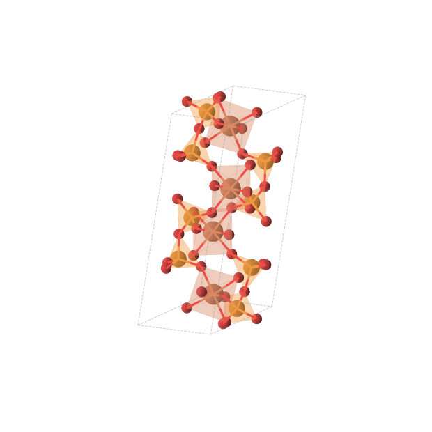 Crystal structure of FeP2O7 (monoclinic, P21/c (No. 14))