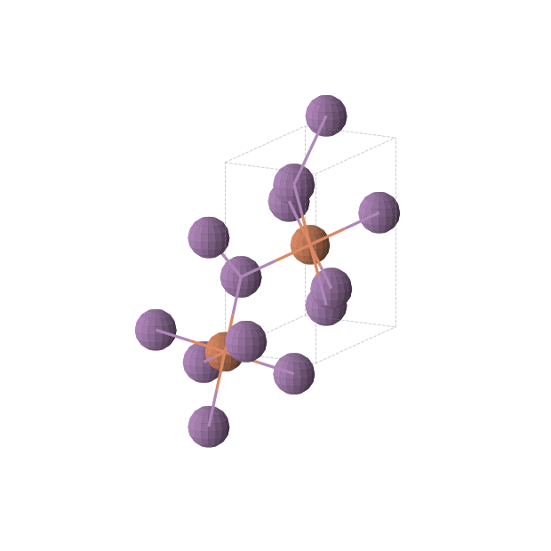 Crystal structure of FeSb2 (orthorhombic, Pnnm (No. 58))