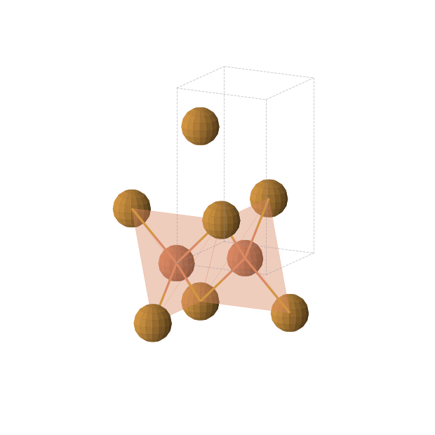 Crystal structure of FeTe (tetragonal, P4/nmm (No. 129))