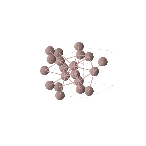 Crystal structure of Ga (orthorhombic, Cmce (No. 64))