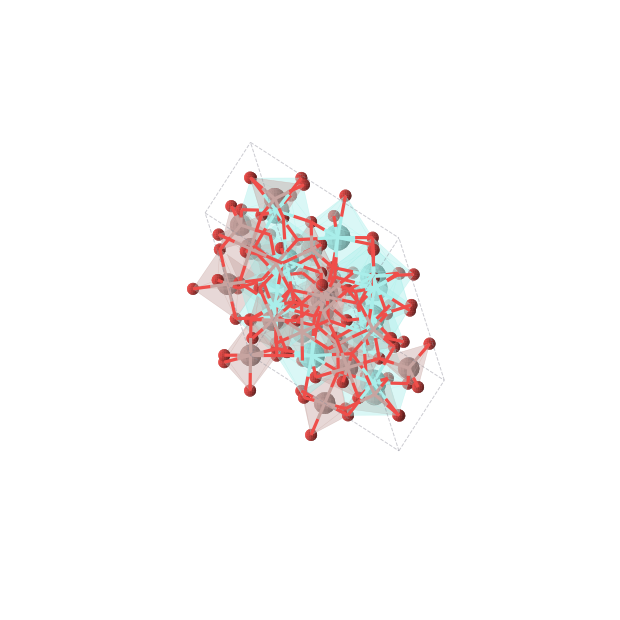 Crystal structure of Ga20O48Y12 (cubic, Ia-3d (No. 230))