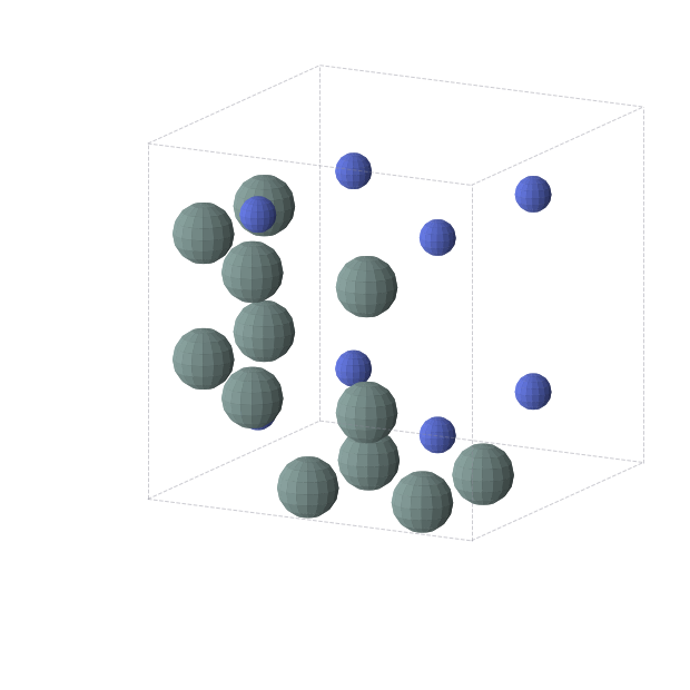 Crystal structure of Ge3N2 (cubic, Pm-3m (No. 221))