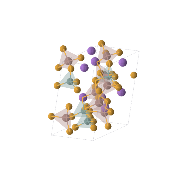 Crystal structure of Ge8In16Na16Se48 (monoclinic, Cc (No. 9))