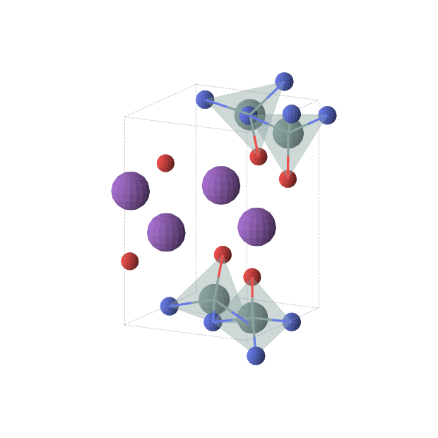 Crystal structure of Ge4K4N4O4 (orthorhombic, Pca21 (No. 29))