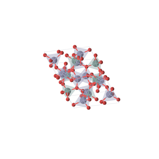 Crystal structure of Ge1O4Zn2 (trigonal, R-3 (No. 148))