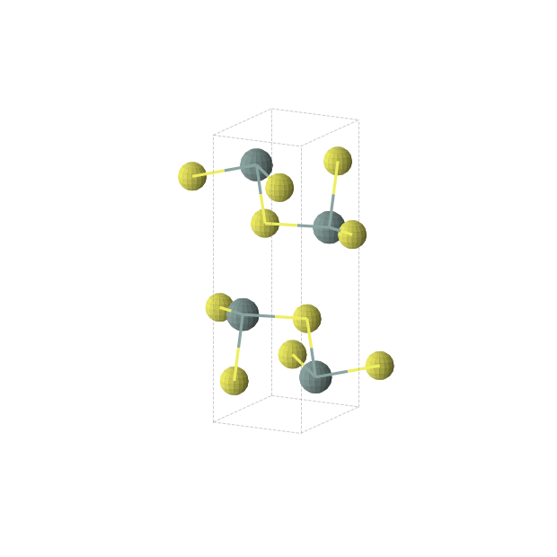 Crystal structure of GeS (orthorhombic, Pnma (No. 62))