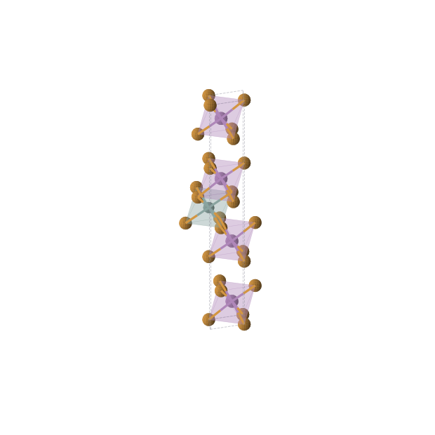 Crystal structure of GeSb4Te7 (trigonal, P-3m1 (No. 164))