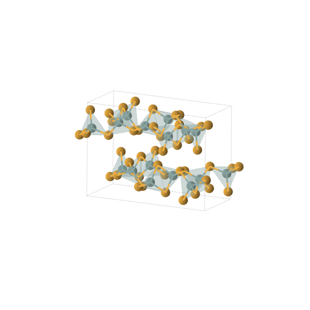 Crystal structure of GeSe2 (monoclinic, P21/c (No. 14))