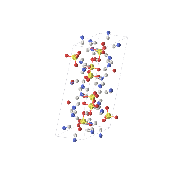 Crystal structure of H26N6O16S4 (triclinic, P-1 (No. 2))