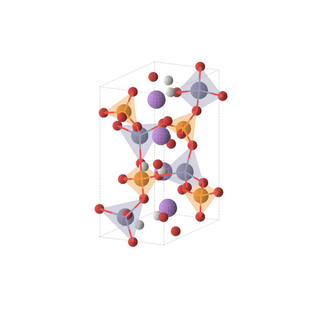 Crystal structure of H8Li4O20P4Zn4 (orthorhombic, Pna21 (No. 33))