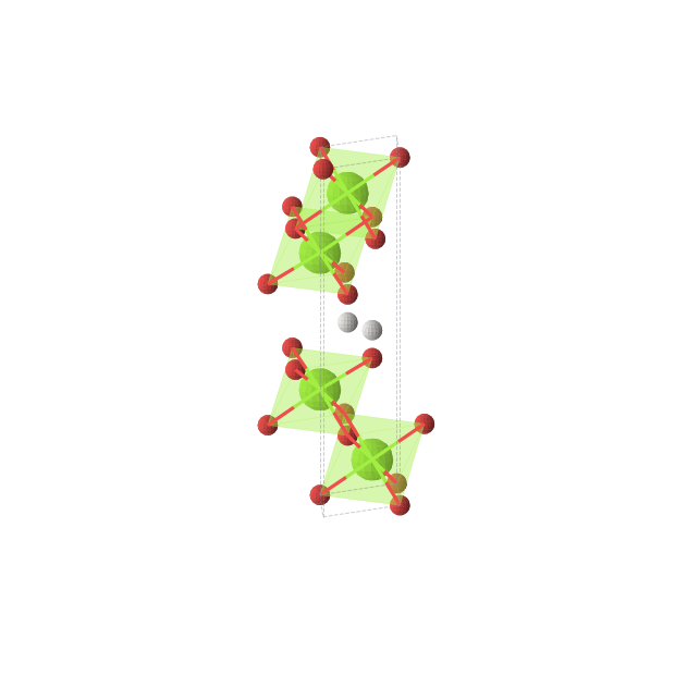 Crystal structure of Mg4H2O5 (trigonal, P-3m1 (No. 164))