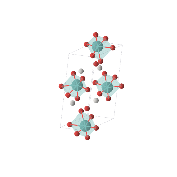 Crystal structure of Mo2H2O7 (monoclinic, P21 (No. 4))