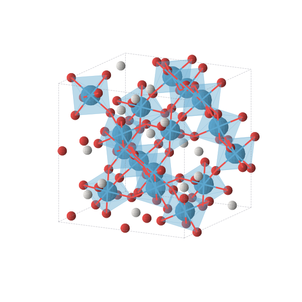 Crystal structure of H2W2O7 (orthorhombic, Fdd2 (No. 43))