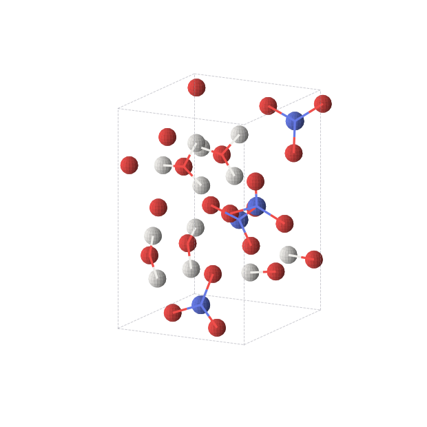 Crystal structure of H3NO4 (orthorhombic, Pna21 (No. 33))