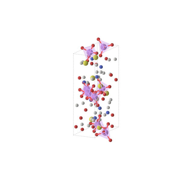 Crystal structure of LiH4SNO4 (orthorhombic, Pca21 (No. 29))