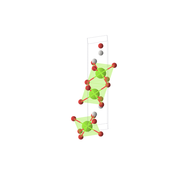 Crystal structure of Mg3H4O5 (trigonal, P-3m1 (No. 164))