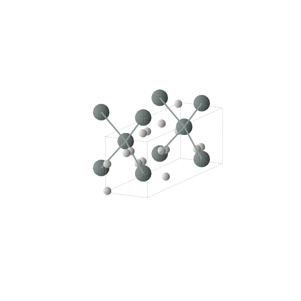 Crystal structure of SnH4 (monoclinic, C2/c (No. 15))