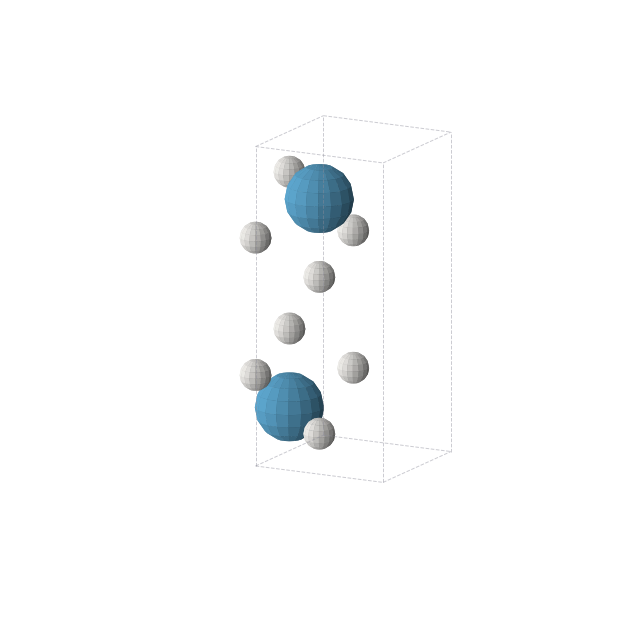 Crystal structure of H4W (tetragonal, P4/nmm (No. 129))