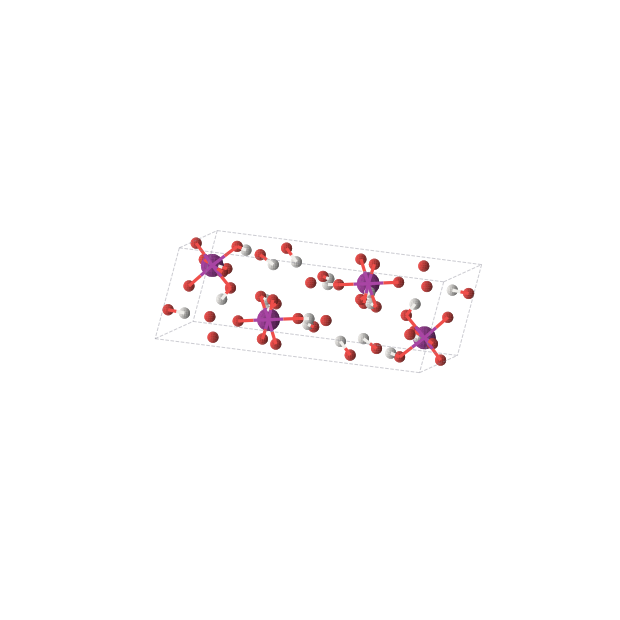Crystal structure of H20I4O24 (monoclinic, P21/c (No. 14))