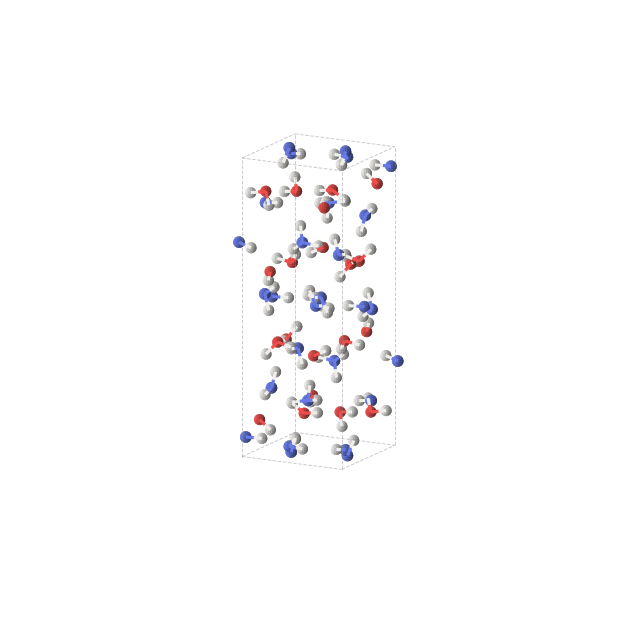 Crystal structure of H5NO (orthorhombic, P212121 (No. 19))