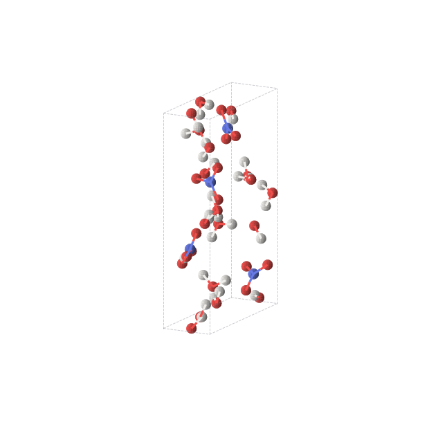 Crystal structure of H7NO6 (orthorhombic, P212121 (No. 19))